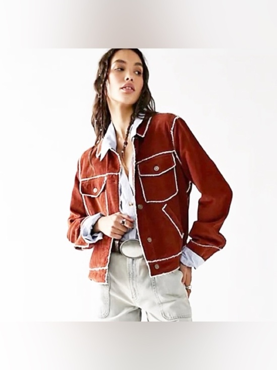 Free People Jackets & Blazers - Free People Heartland Workwear Corduroy Jacket size XL Brown